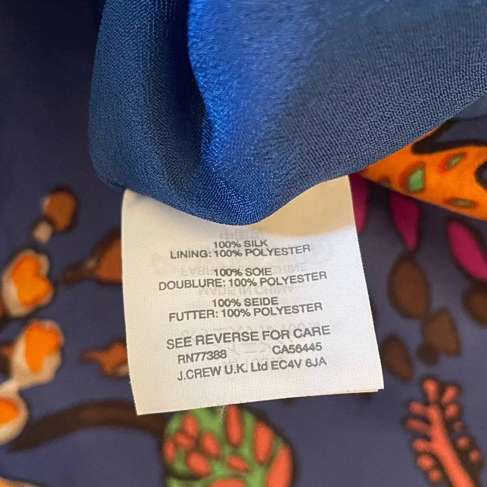 J Crew silk ruffled sheath dress, size 4 - Picture 6 of 7